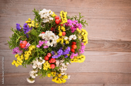 Dried flowers as autumn and winter decorations
