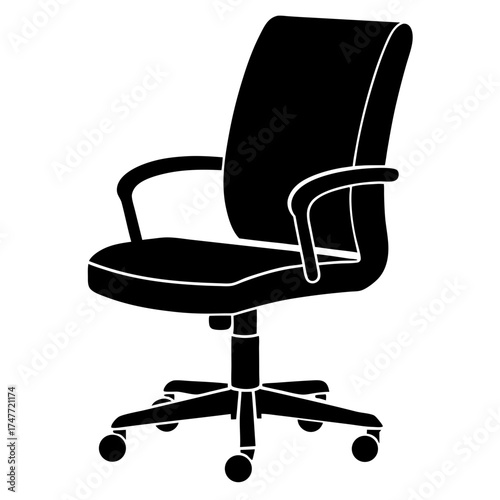 Office chair icons stock illustration