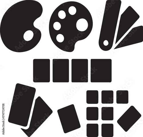 Icon Paint Palettes Arts Design