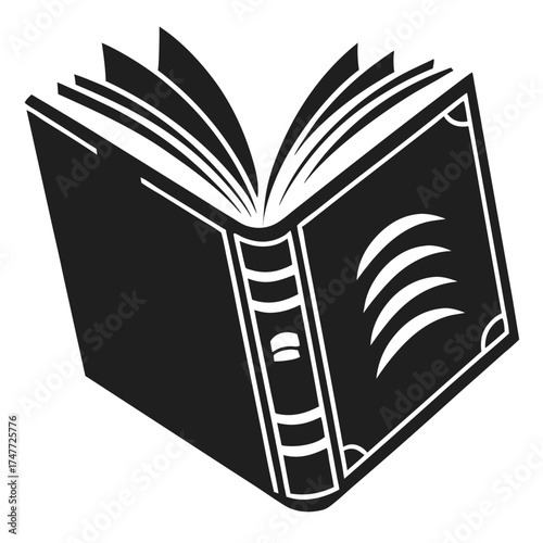 open book with bookmark
