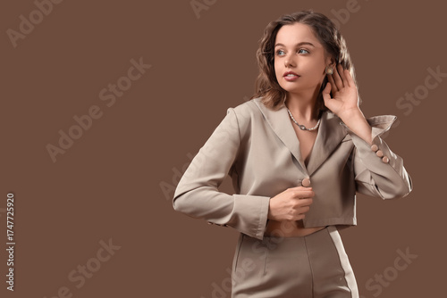 Fashionable young woman in ...