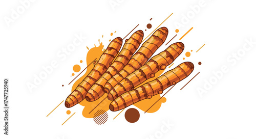 Delicious roasted carrots with spices and herbs for a healthy meal.