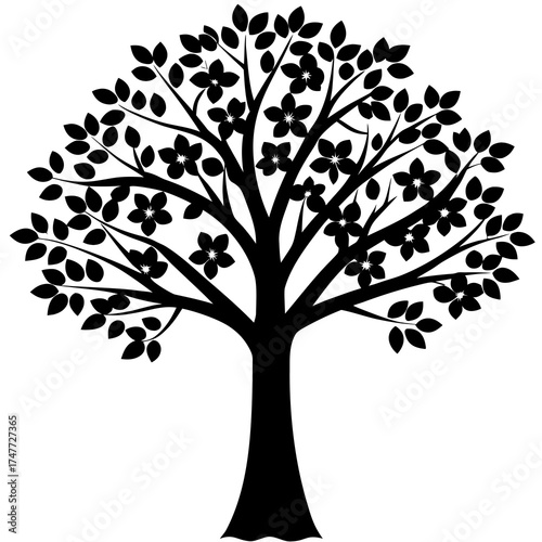 tree silhouette vector