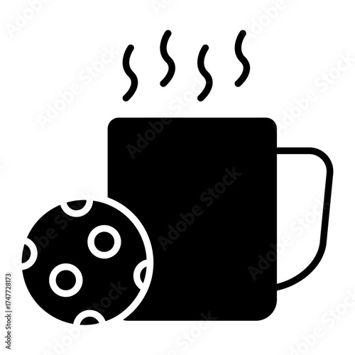 An editable design icon of coffee cup