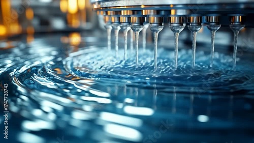 Precision Liquid Dispensing - Automated Industrial Process in Action.