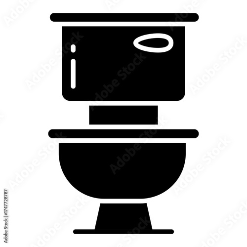 An icon design of commode