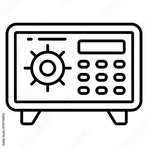 Modern design icon of safe box
