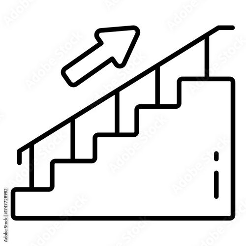 Creative design icon of stairs