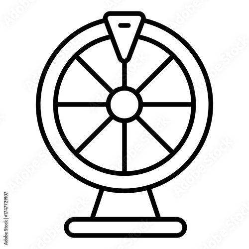 Premium download icon of fortune wheel 