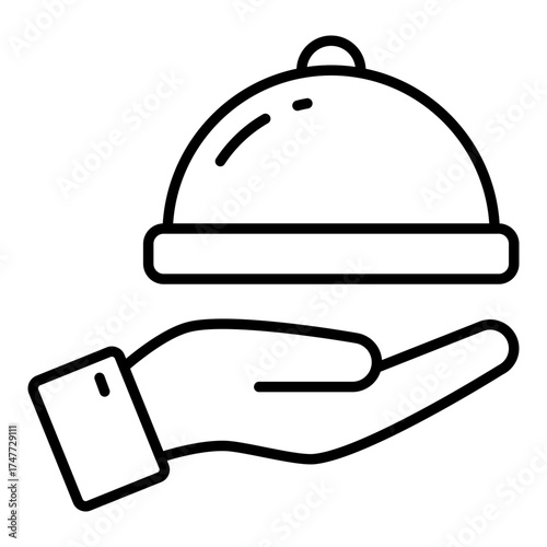 Trendy design icon of food service