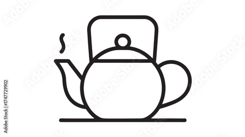 Steaming kettle on a stovetop, symbolizing warmth and comfort