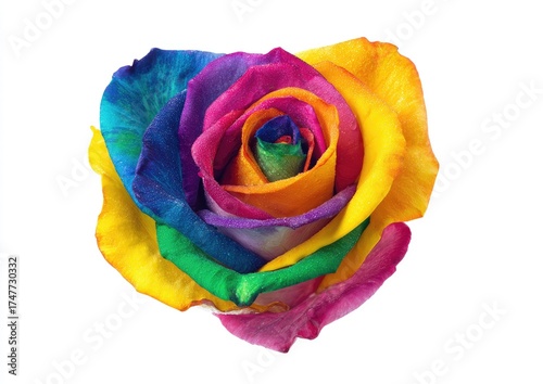 Close-up of a vibrant rainbow rose (1)