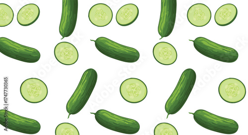 Fresh cucumbers are a healthy and refreshing addition to any meal.