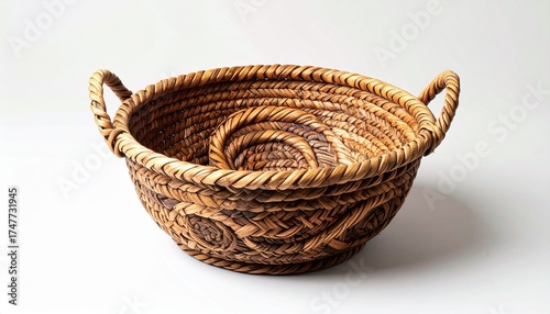 empty wicker basket
