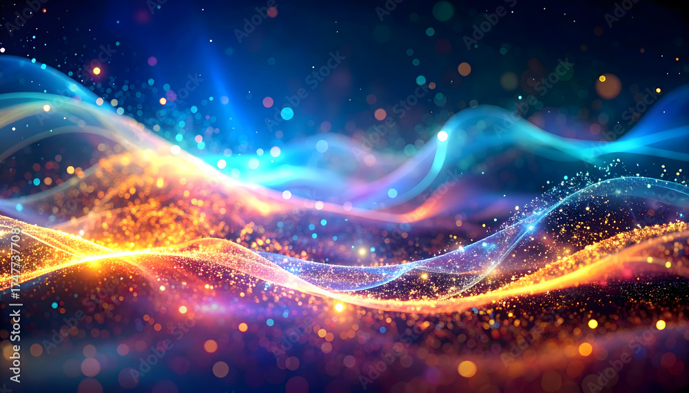 Obraz premium 幻想的な光の背景