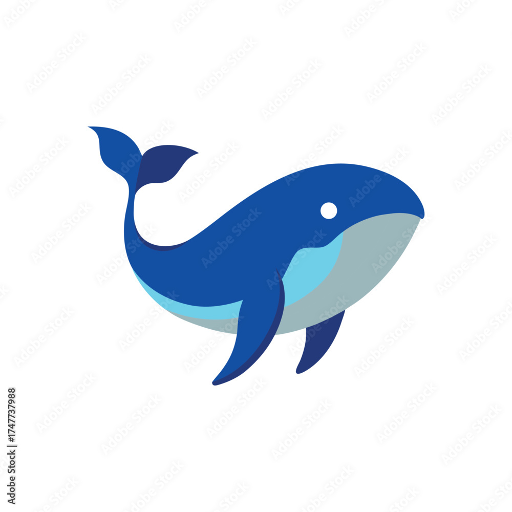 Fototapeta premium whale vector art