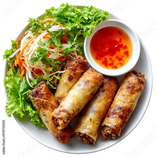 Vietnamese food Cha Gio or Vietnamese egg rolls