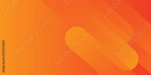 Abstract orange gradient background, with trendy geometric graphic design. Simple minimal square and dots halftone yellow and orange gradient vector