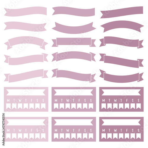 Pink Productivity Digital, Planner stickers, Journal Stickers, Memo notes activity and scrapbook stickers.