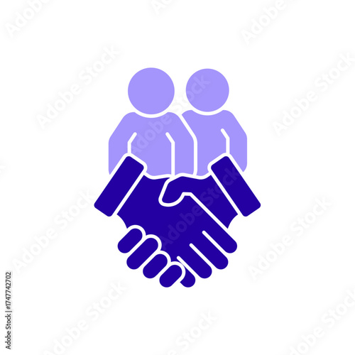 Icon a Mentor Mentee Relationship, isolated against a clean background.