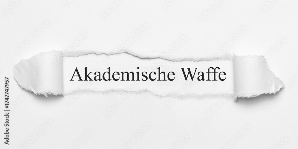 Obraz premium Akademische Waffe 