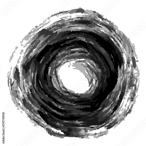 ベクター筆ブラシの円形 丸（色変更可能）