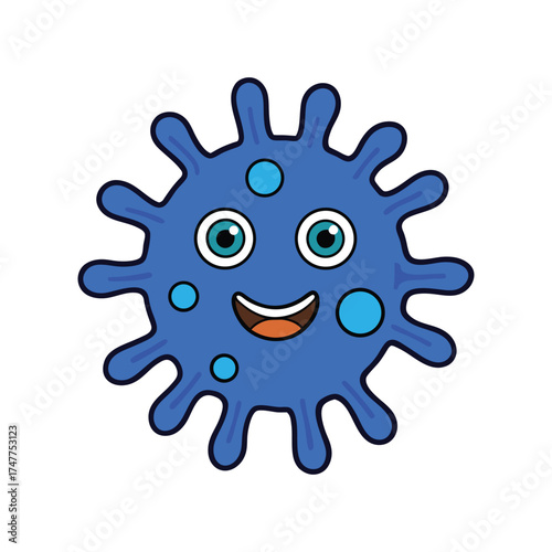 A Blue Happy Virus