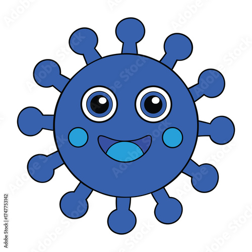 A Blue Happy Virus