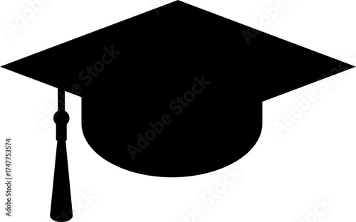 graduation cap icon , university or college graduation hat icon, student graduation cap , student hat outline and filled vector sign. Academic cap linear and full pictogram. Education symbol, logo