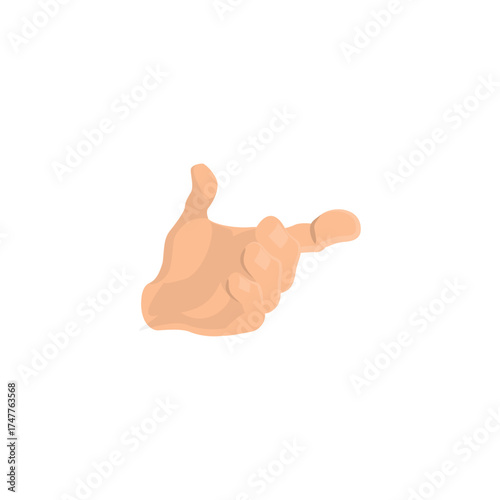 A hand icon logo flat vector design