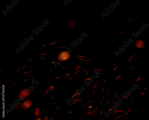 A black background with a lot of fire and smoke