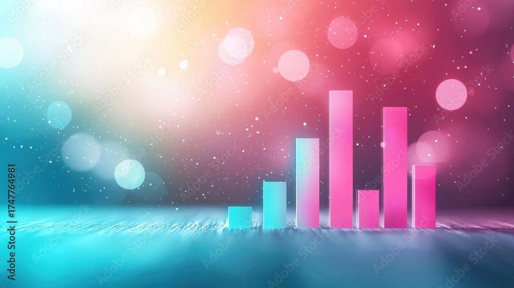 Fototapeta premium Data Dashboard Illustrating Analytic Real time data dashboard tracking key performance indicators, dynamic and interactive, suitable for monitoring business progress