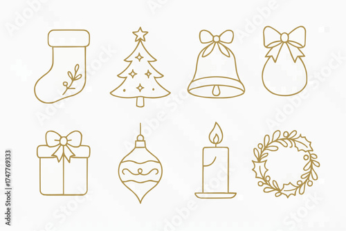 高級感のあるクリスマスモチーフ