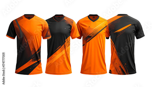 Orange and black t-shirt designs