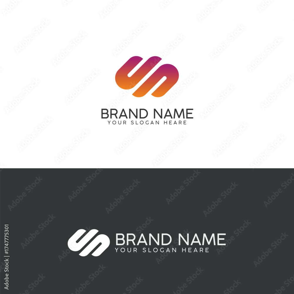 Fototapeta premium Modern Minimal Vector Logo