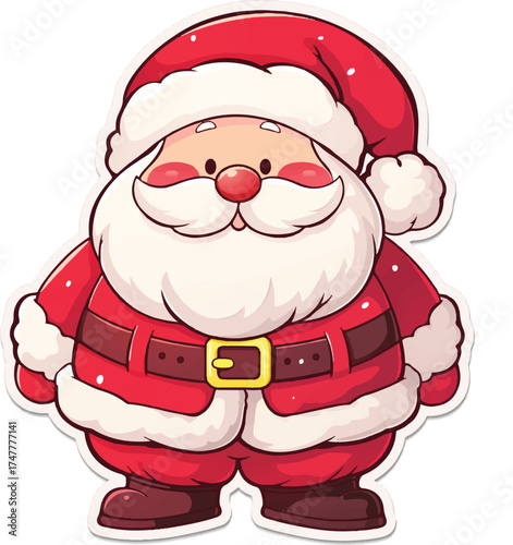 Jolly Santa Claus Illustration 