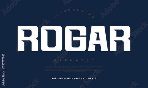 Sport Modern Future Logo Alphabet Font and Number. Typography abstract italic bold fonts technology, sport, movie brand and logos. vector illustration