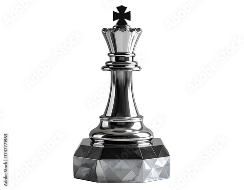 Tall clear glass trophy with mahogany base, beveled edges, modern and stylish recogni