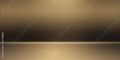 Black and Gold Award Background. Luxury Background. Modern Abstract Template. Straight Upward golden line luxury background. Birthday vector illustration template. LED Motion Visual Content Graphics.