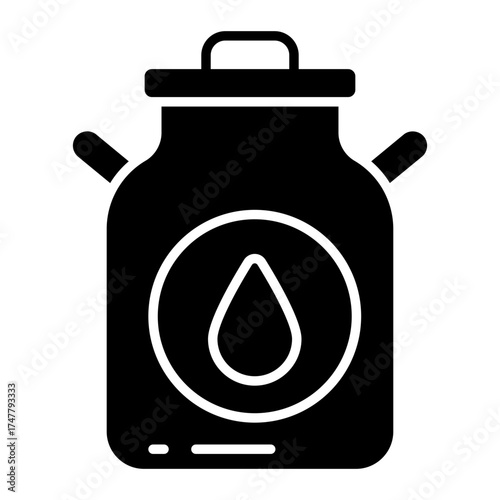 An icon design of milk can