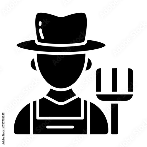 An icon design of gardener