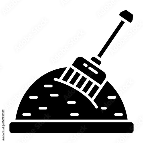 Editable design icon of digging 