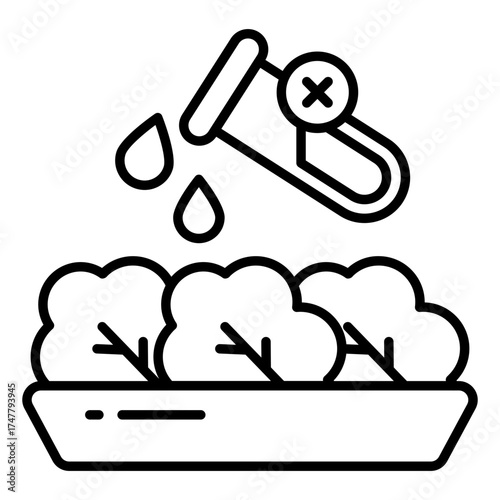 Premium download icon of no chemical food