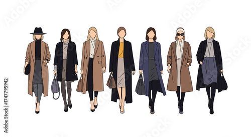 Discover elegant autumn winter fashion for stylish women with chic outerwear and sophisticated ensembles.