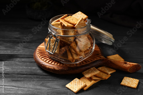 Composition with glass jar ...