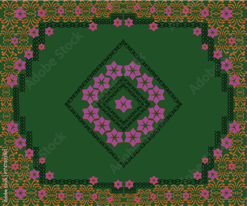 ornamental round frame