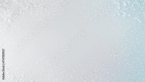 Winter template frame of snowy corners on white background
