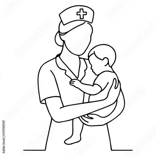 Children and nurse
