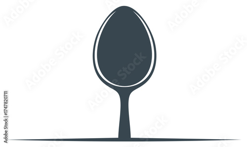 Simple Graphic of Spoon for Food and Restaurant Designs. Minimalist Style