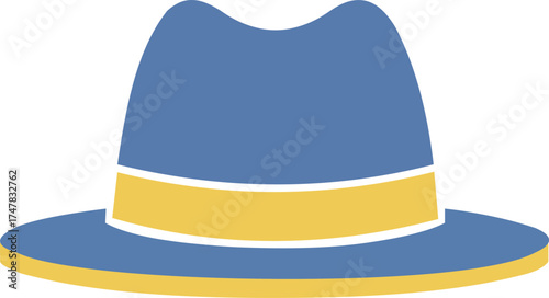 Stylish hat cap vector illustration, fashion accessory icon for casual wear, summer outfit, clothing design, and street style concept